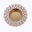 Saloni Fashion Jewellery Traditional Dazzling Oval and Round Shape Brass Gold Plated White Stone Festival Decorative Deep / Diya - view 4