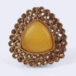 Saloni Fashion Jewellery Common Oval Shape Gold Plated Adjustable Finger Ring For Women and Girls