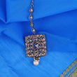 Saloni Fashion Jewellery Traditional Square Shape Silver Gold Plated Brass Maang Tikka For Women