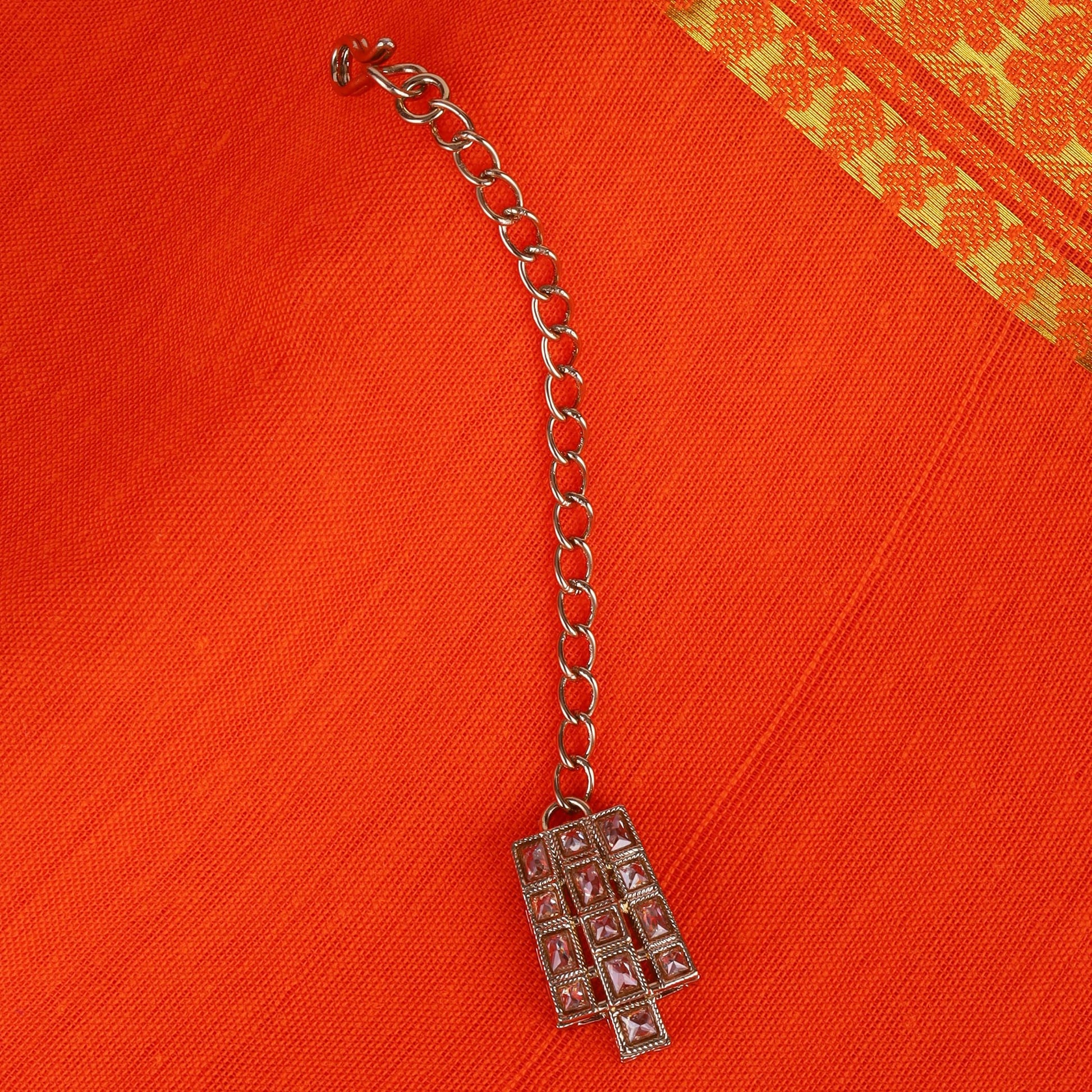 Saloni Fashion Jewellery Good-looking Sqaure Shape Gold Plated Maang Tikka For Women and Girls