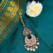 Saloni Fashion Jewellery Traditional Chandelier and Flower Shape Silver Gold Plated Maang Tikka For Women
