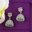 Saloni Fashion Jewellery Attractive Round Shape Silver Plated Jhumki Earring For Women and Girls