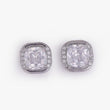 Saloni Fashion Jewellery Center Studded CZ Silver and Gold Plated Combo Set of 2 Stud Earring For Women - view 4