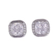 Saloni Fashion Jewellery Center Studded CZ Silver Plated Stud Earring For Women - view 2