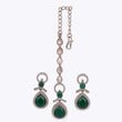 Saloni Fashion Jewellery Charming Round and Oval Shape Gold Plated Dangle Earring With Maangtikka For Women and Girls