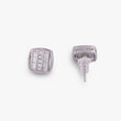 Saloni Fashion Jewellery Classic Sparkling Studded CZ Silver Plated Stud Earring For Women - view 4