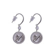 Saloni Fashion Jewellery Embedded Circle Swan Silver Plated Stud Earring For Women - view 2