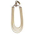 Saloni Fashion Jewellery Freshwater Pearl 5 Layered Gold Plated Moti Mala Necklace For Women - view 2