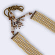 Saloni Fashion Jewellery Freshwater Pearl 5 Layered Gold Plated Moti Mala Necklace For Women - view 4