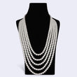Saloni Fashion Jewellery Freshwater Small Pearl 5 Layered Gold Plated Moti Mala Necklace For Women - view 4