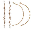 Saloni Fashion Jewellery Golden Balls Gold Plated Combo Set of 2 Ear-Chain (Kaan Chain) For Women - view 2