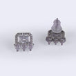 Saloni Fashion Jewellery Heart Shape CZ Silver Plated Stud Earring For Women - view 3