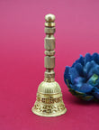 Traditional OM NAMAH SHIVAY Brass Antique Gold Plated Pooja Bell | Saloni Fashion Jewellery, Mumbai