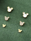 Butterfly Design Brass Gold Plated Set Of 3 Combo Stud Earring | Saloni Fashion Jewellery, Mumbai