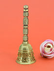 Traditional Mahakaal Brass Antique Gold Plated Bell (Pooja Ghantee) | Saloni Fashion Jewellery, Mumbai
