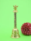 Traditional God Garuda and Shree Shyam Brass Antique Gold Plated Pooja Bell | Saloni Jewellery, Mumbai