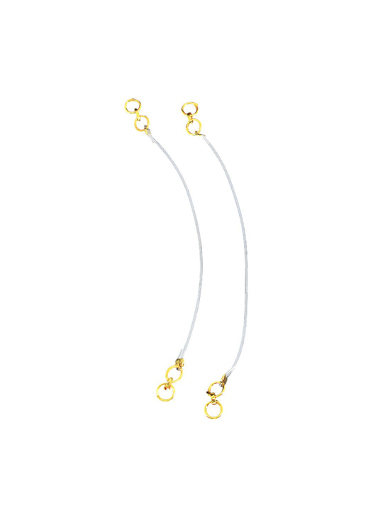Kaan Chain Transparent Stretchable Ear Chain for Heavy Earrings | Invisible Ear Lobe Support with Ear Chain (1 Pair Ear Chains )