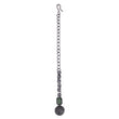 Graceful Round Shape Silver Plated Maang Tikka - close-up detail | Saloni Fashion Jewellery, Mumbai