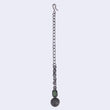 Graceful Round Shape Silver Plated Maang Tikka - side view | Saloni Fashion Jewellery, Mumbai