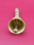Traditional OM NAMAH SHIVAY Brass Antique Gold Plated Pooja Bell - back view | Saloni Jewellery, Mumbai