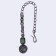 Graceful Round Shape Silver Plated Maang Tikka - back view | Saloni Fashion Jewellery, Mumbai