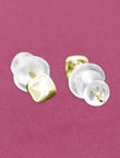 Square Shape Brass Gold Plated Set Of 3 Combo Stud Earring - alternate view | Saloni Fashion Jewellery, Mumbai