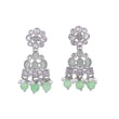 Saloni Fashion Jewellery Lovely Round and Leaf Shape Silver Plated Dangle Earring For Women and Girls - view 2