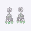 Saloni Fashion Jewellery Lovely Round and Leaf Shape Silver Plated Dangle Earring For Women and Girls - view 3
