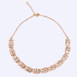 Saloni Fashion Jewellery Oval and Leaf Design Uncut Kundan Stone 18 KT Gold Plated Brass Choker Necklace Set with Maang Tikka For Women and Girls - view 5
