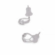 Saloni Fashion Jewellery Oval Shape Silver Plated Stud Earring For Women - view 4