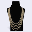 Saloni Fashion Jewellery Pearl 5 Layered Gold Plated Moti Mala Necklace For Women - view 3
