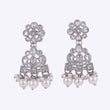 Saloni Fashion Jewellery Pretty Round and Leaf Shape Silver Plated Dangle Earring For Women and Girls - view 3