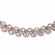 Saloni Fashion Jewellery Rectangle Shape CZ Studded Gold Plated Choker Necklace Set With Maangtikka For Women and Girls - view 3