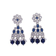 Saloni Fashion Jewellery Round and Leaf Shape Silver Plated Dangle Earring For Women and Girls - view 2