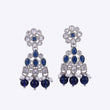 Saloni Fashion Jewellery Round and Leaf Shape Silver Plated Dangle Earring For Women and Girls - view 3