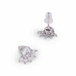 Saloni Fashion Jewellery Round and Leaf Shape Silver Plated Stud Earring For Women - view 4