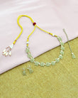 Round and Square Shape Brass Antique Gold Plated Choker Necklace Set | Saloni Jewellery, Mumbai