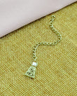 Round and Square Shape Brass Antique Gold Plated Choker Necklace - alternate view | Saloni