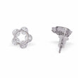 Saloni Fashion Jewellery Round Shape Silver Plated Stud Earring For Women - view 3