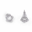 Saloni Fashion Jewellery Round Shape Silver Plated Stud Earring For Women - view 4