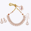 Saloni Fashion Jewellery Round Shape Uncut Kundan Stone 18 KT Gold Plated Brass Choker Necklace Set with Maang Tikka For Women and Girls