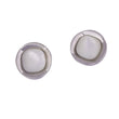 Saloni Fashion Jewellery Square Shape Pearl Silver Plated Stud Earring For Women - view 2