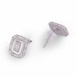 Saloni Fashion Jewellery Square Shape Silver Plated Stud Earring For Women - view 4