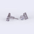 Saloni Fashion Jewellery Studded CZ Silver Plated Stud Earring For Women - view 4