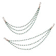 Saloni Fashion Jewellery Traditional 3 String Long Chain Gold Plated Combo Set of 2 Ear-Chain (Kaanchain) For Women - view 5