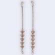 Saloni Fashion Jewellery Traditional Leaf Design Long Chain Gold Plated Set of 2 Ear-Chain (Kaanchain) For Women - view 3