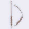 Saloni Fashion Jewellery Traditional Leaf Design Long Chain Gold Plated Set of 2 Ear-Chain (Kaanchain) For Women - view 5