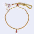Saloni Fashion Jewellery Traditional Round and Oval Shape Golden Balls Gold Plated Choker Necklace For Women