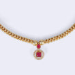 Saloni Fashion Jewellery Traditional Round and Oval Shape Golden Balls Gold Plated Choker Necklace For Women - view 3