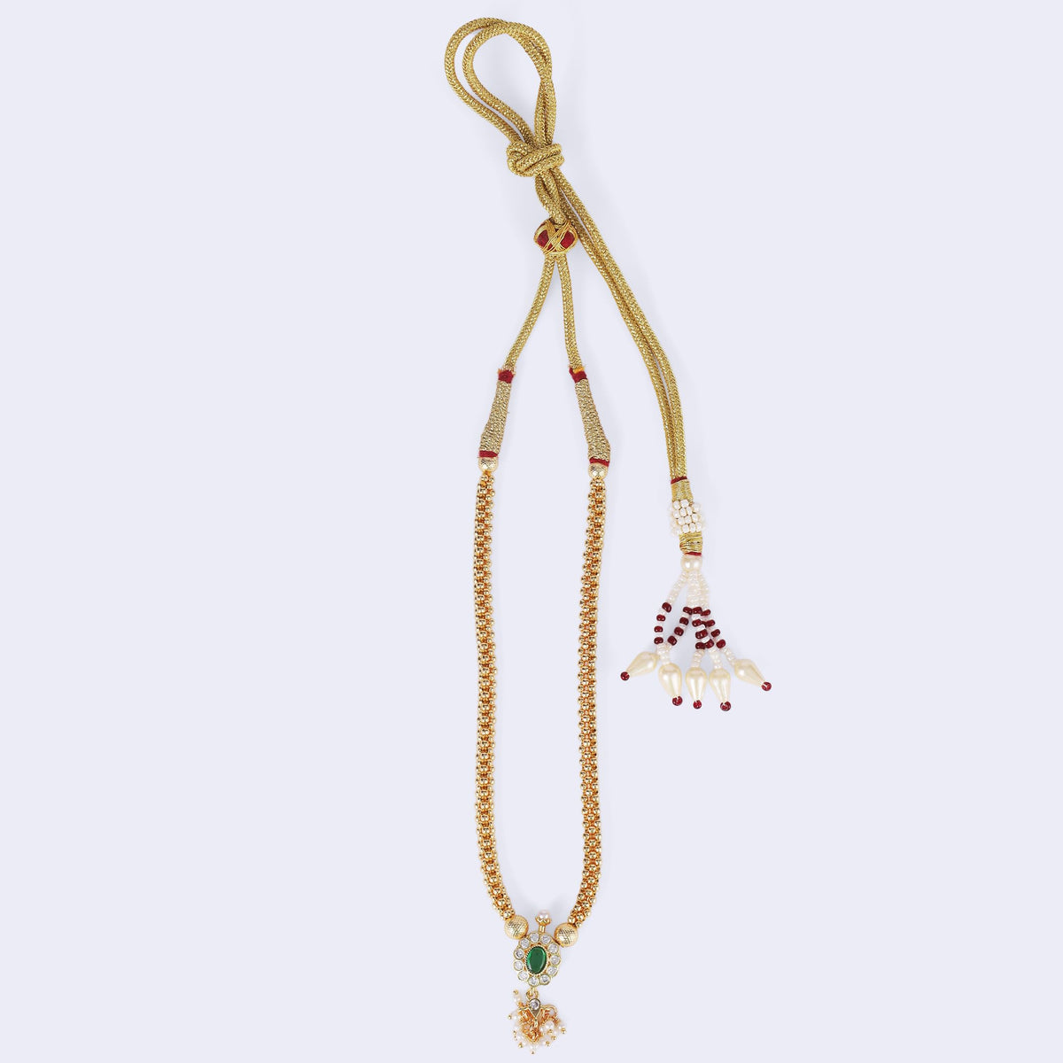 Saloni Fashion Jewellery Traditional Round Shape Golden Balls Gold Plated Choker Necklace For Women - view 3
